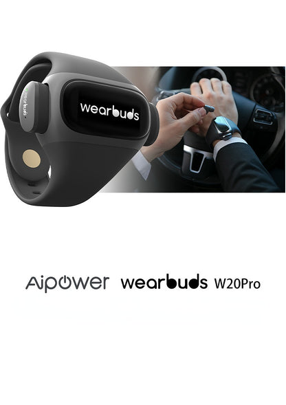 Wearbuds W20 True Wireless Bluetooth Headset and Smart Sports Bracelet Watch